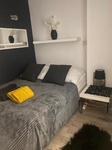Llit o llits en una habitació de Apartament Żółty