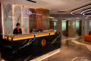 Lobbyn eller receptionsområdet på Hayat Sky Towers Service Apartment