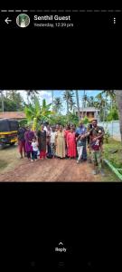 a group of people standing in a group at Bhaskar villas homestays in Varkala