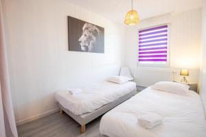 Posteľ alebo postele v izbe v ubytovaní Le Petit Choiseul - Superb bungalow sleeps 6