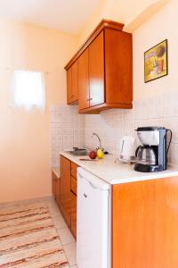 Kuchyň nebo kuchyňský kout v ubytování Houmis Apts & Studios