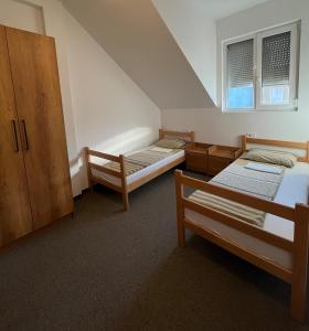 Postel nebo postele na pokoji v ubytování Terasa