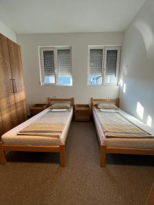 Postel nebo postele na pokoji v ubytování Terasa