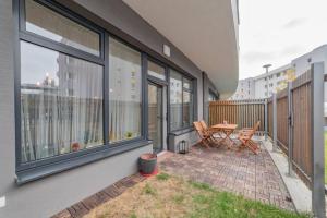 Balkón alebo terasa v ubytovaní New, sunny, terrace, grill, parking!