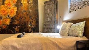 Posteľ alebo postele v izbe v ubytovaní V6 Apartment by Small Home Budapest