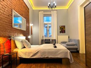 Posteľ alebo postele v izbe v ubytovaní V6 Apartment by Small Home Budapest