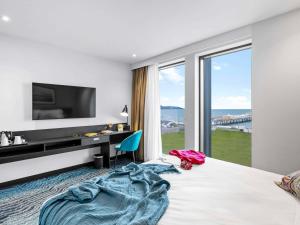 TV a/nebo společenská místnost v ubytování ibis Styles Paignton