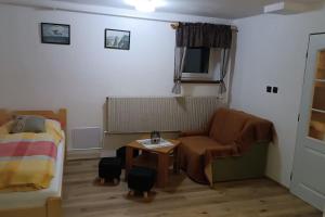 Χώρος καθιστικού στο Apartmá Adam