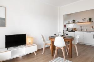 Kuchyň nebo kuchyňský kout v ubytování Baleal Beachfront