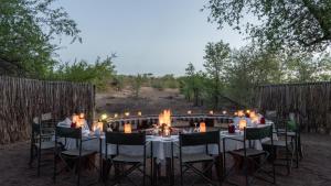 A restaurant or other place to eat at Mashatu Tent Camp