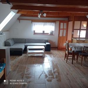Χώρος καθιστικού στο Apartmán Chroustkov