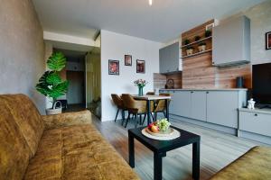 Kuchyň nebo kuchyňský kout v ubytování Laguna Beskidów Resort - Apartament A67