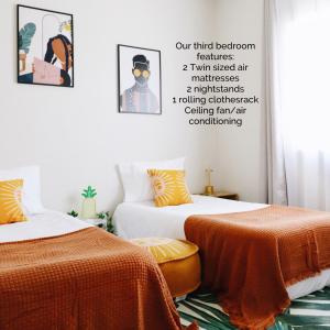 CasaLamar Beachside Retreat客房内的一张或多张床位