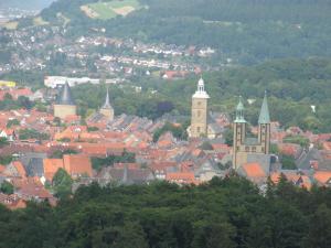 Ein allgemeiner Blick auf Goslar oder ein Stadtblick von der Ferienwohnung aus