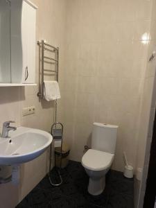 Koupelna v ubytování Hotel Lavilia
