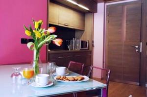 Kuchyň nebo kuchyňský kout v ubytování Residence Hotel Serenella
