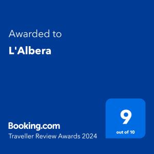 a screenshot of a cell phone with the text wanted to la alena traveler review at L'Albera in Argelès-sur-Mer