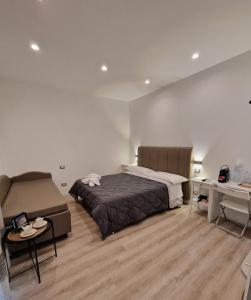 Postel nebo postele na pokoji v ubytování Guest house San Lorenz