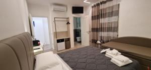 Postel nebo postele na pokoji v ubytování Guest house San Lorenz