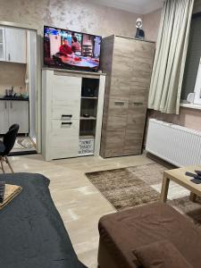 TV in/ali zabaviščno središče v nastanitvi Apartmani Vrabac 2