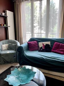 Een bed of bedden in een kamer bij Charmant appartement tout équipé avec 2 chambres
