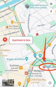 Un mapa que muestra la ubicación del apartamento está aquí en G & G Maisonette Testaccio, en Roma