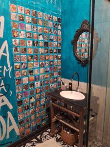 Kúpeľňa v ubytovaní Hostal da Glau