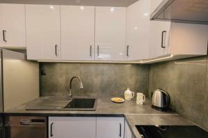 Kuchyňa alebo kuchynka v ubytovaní Apartament Pod 13