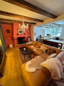 Posezení v ubytování Fürstliches Appartement in Reith bei Kitzbühel