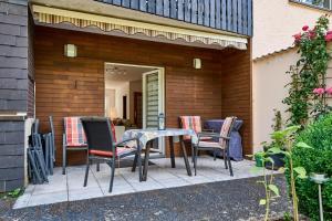 Patio nebo venkovní prostory v ubytování Ferienwohnung Haus Waldblick