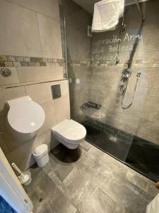 ein Badezimmer mit Toilette und Dusche in der Unterkunft Terrazas de Guadalupe - Sea view in Manilva