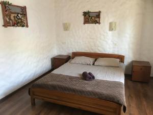 Postel nebo postele na pokoji v ubytování Complex Khutor