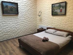 Postel nebo postele na pokoji v ubytování Complex Khutor