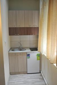 Kuchyň nebo kuchyňský kout v ubytování Rooms Turist