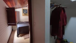 Postel nebo postele na pokoji v ubytování Sítio Encontro das Águas Brotas