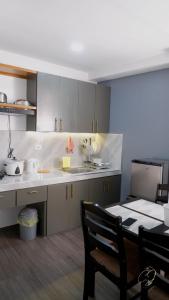 Kuchyň nebo kuchyňský kout v ubytování CJ Apartments