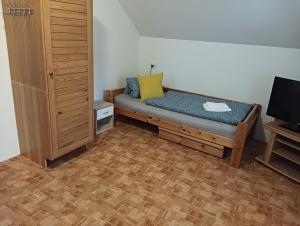 Postel nebo postele na pokoji v ubytování Ubytování Iris