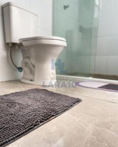Koupelna v ubytování Hotel Lara 10 Curitiba