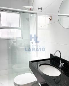 Koupelna v ubytování Hotel Lara 10 Curitiba