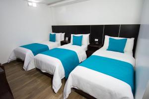 Postel nebo postele na pokoji v ubytování Hotel Plaza Victoria