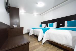 Postel nebo postele na pokoji v ubytování Hotel Plaza Victoria