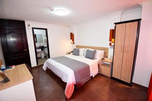 Postel nebo postele na pokoji v ubytování Hotel Plaza Victoria
