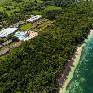 an aerial view of the resort and the ocean at Karukera lodge , Résidence Blue Dream in Grand-Bourg