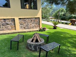 Zahrada ubytování Cabaña No.3 Puerta del Bosque Mazamitla.