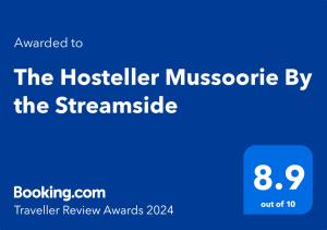 Сертификат, награда, табела или друг документ на показ в The Hosteller Mussoorie By the Streamside, Kempty