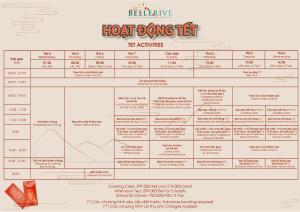 un menu pour un restaurant à la bombe thermique avec dans l'établissement Bellerive Hoi An Hotel and Spa, à Hội An