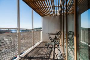 Balkón nebo terasa v ubytování Sundvolden Hotel