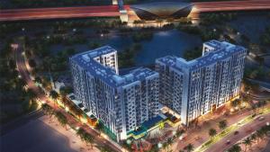 an overhead view of a rendering of a building at Silk Valley - Furnished 2bhk Close To Metro in Dubai Marina