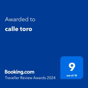 Certyfikat, podpis lub inny dokument wystawiony w obiekcie calle toro
