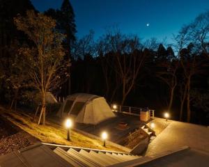 a tent in a park at night with lights at Kinoene SAKE CAMP - Camp - Vacation STAY 42049v 
